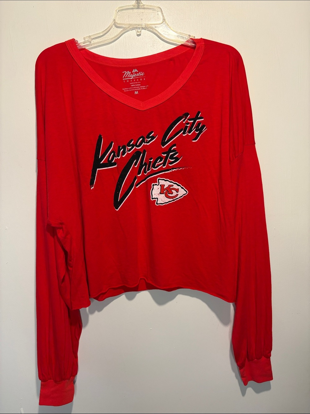 Majestic Threads NWT Kansas City Chiefs Patrick Mahomes #15 Red Long Sleeve M